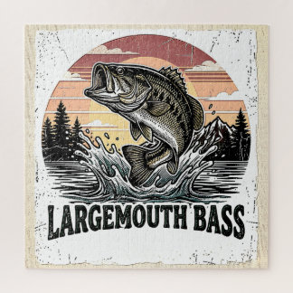 Puzzle Pesca de lubina vintage