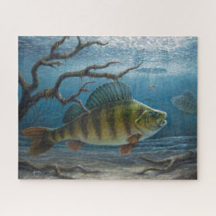 Puzzle Pesca de perca en el hielo