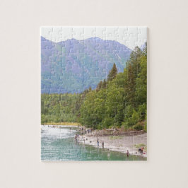 Puzzle Pesca de río de combate al estilo Alaska