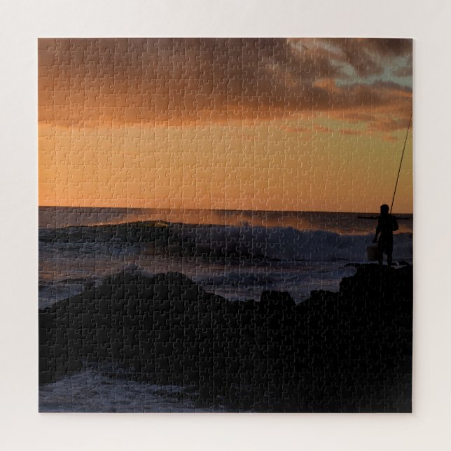 Puzzle Pesca de Surf Hawaii Sunset - 20x20 - 676 pcs. (Vertical)