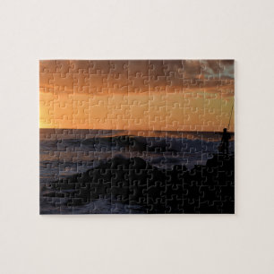 Puzzle Pesca de Surf Hawaii Sunset - 8x10 - 110 pcs.