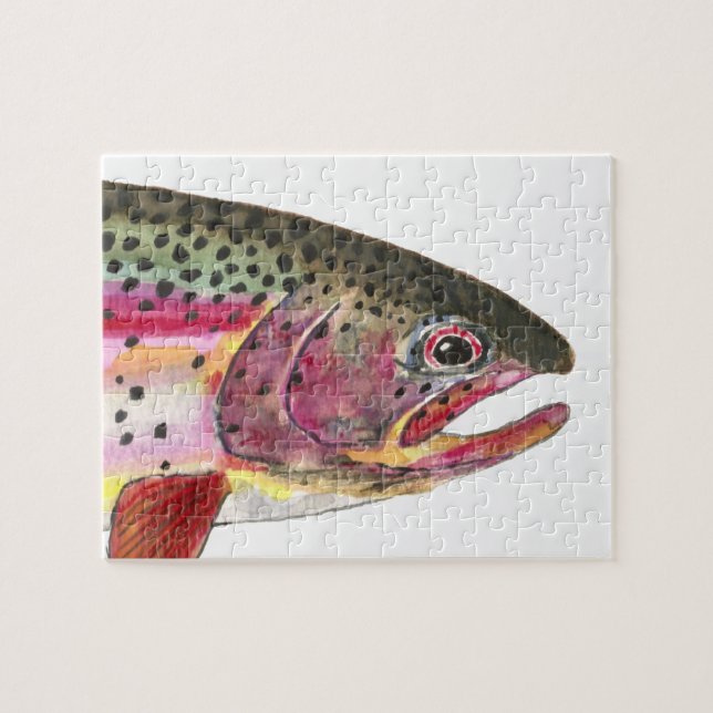 Puzzle Pesca de trucha arco iris (Horizontal)