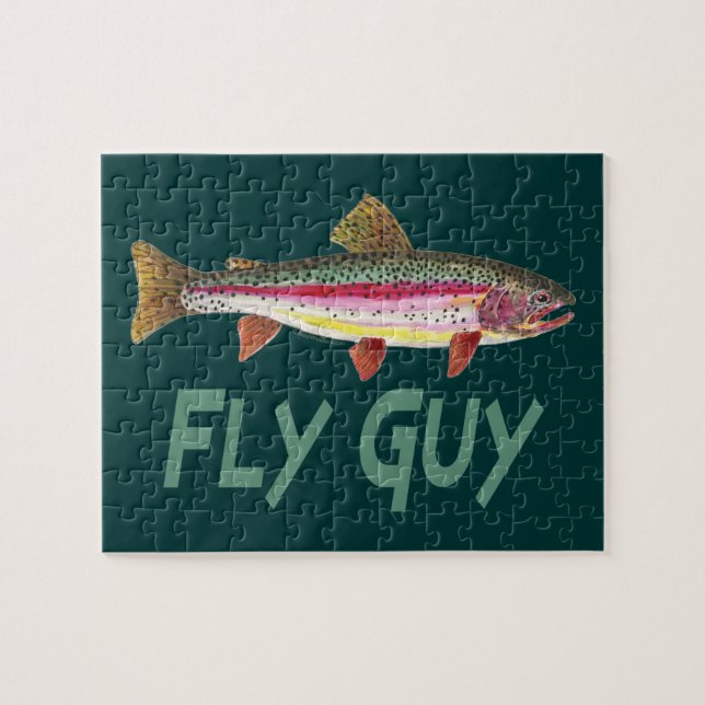 Puzzle Pesca de trucha arco iris (Horizontal)