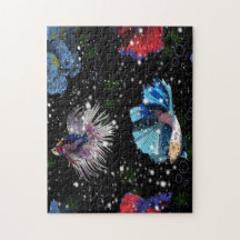 Pescado Betta colorido