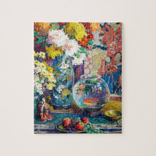 Puzzle Pescado, frutas y flores por Kathryn Evelyn Cherr