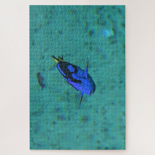Puzzle Pescado tropical. (Vertical)