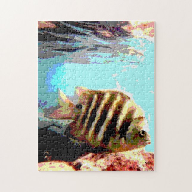 Puzzle Pescado tropical (Vertical)