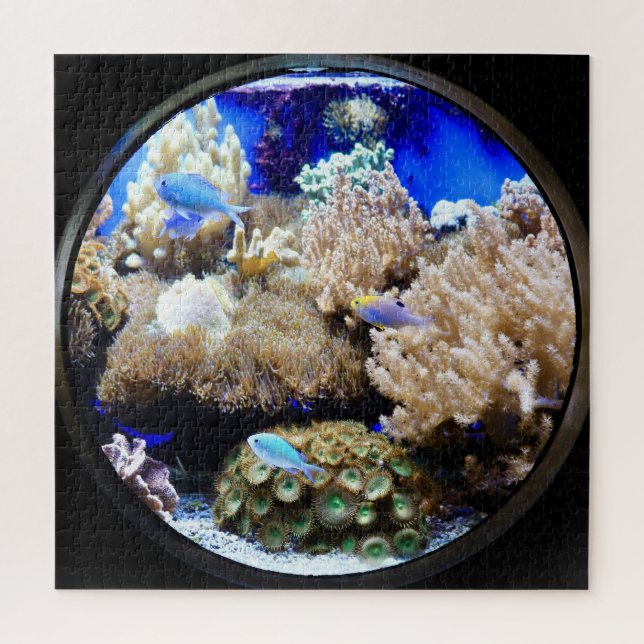 Puzzle Pescado tropical acuario y coral (Vertical)