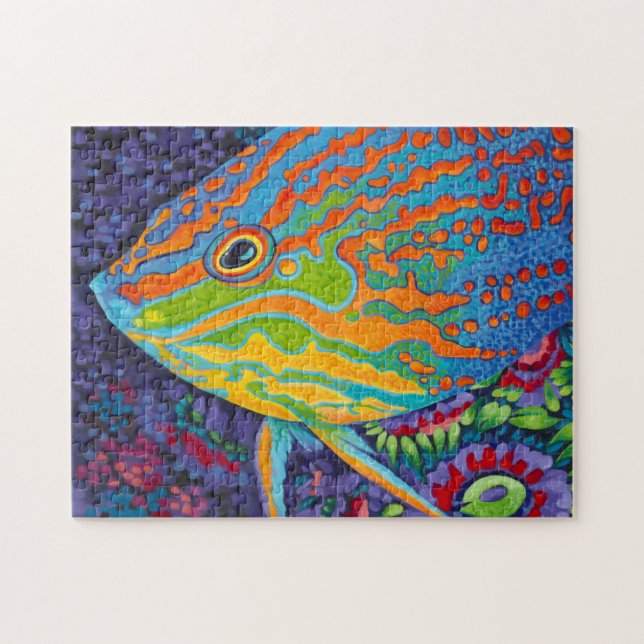 Puzzle Pescado tropical brillante I (Horizontal)