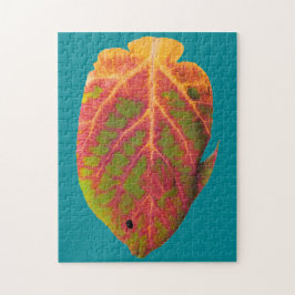 Puzzle Pescado tropical de hoja de ave 1
