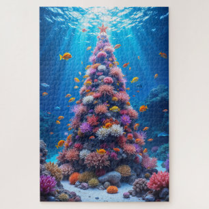 Puzzle Pescado tropical nadando alrededor de Navidades Ár
