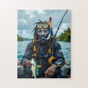 Puzzle pescador de lanza jamaicano