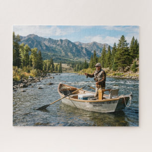 Puzzle Pescador en el río Yellowstone