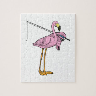 Puzzle Pescador Flamingo