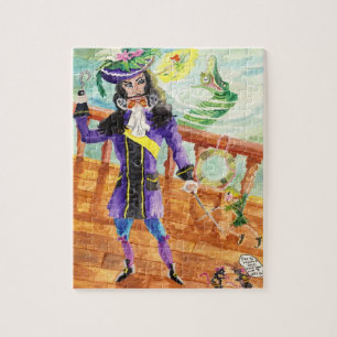 Puzzle Peter Pan toma en capitán Hook