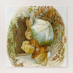 Puzzle "Peter Rabbit con paraguas de invierno" por Beatri