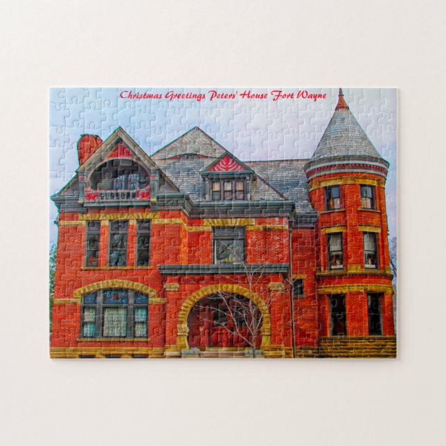 Puzzle Peters House Fort Wayne - Saludos de Navidad (Horizontal)