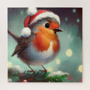 Puzzle Petirrojo de Navidad (2)