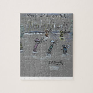 Puzzle Petit Pois patinando en NY
