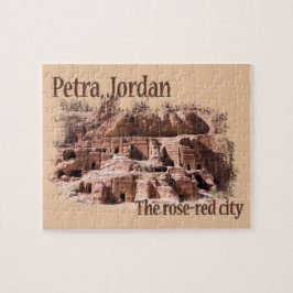 Puzzle Petra: Ciudad Roja Rosa