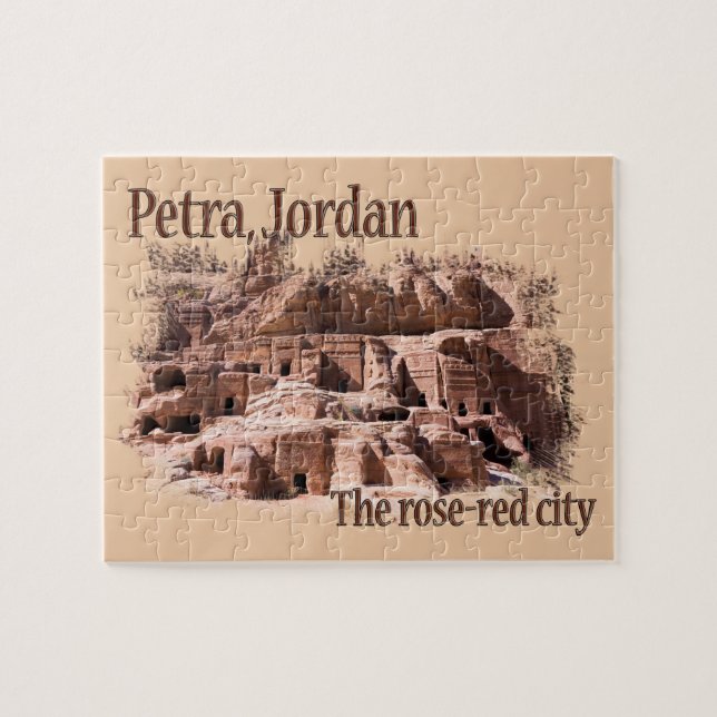 Puzzle Petra: Ciudad Roja Rosa (Horizontal)