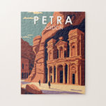 Puzzle Petra Jordan Viaje de Arte<br><div class="desc">Obra de arte vector Petra. Petra es un famoso yacimiento arqueológico en el desierto del suroeste de Jordania. Con una fecha de alrededor del 300 a.C.,  era la capital del reino de Nabatean.</div>