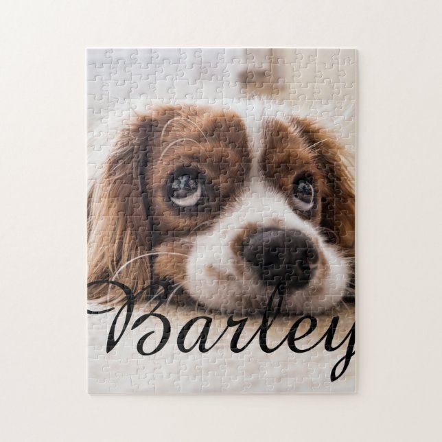 Puzzle Pet's Simple Modern Elegant Chic Name and Photo  (Vertical)