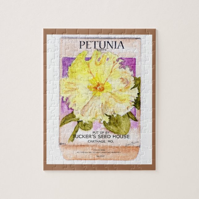 Puzzle Petunia (Vertical)