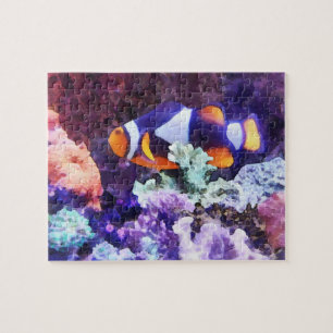 Puzzle Pez payaso y coral