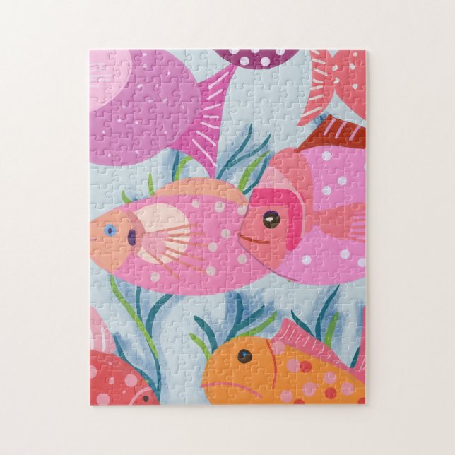 Puzzle Pez rosado (Vertical)