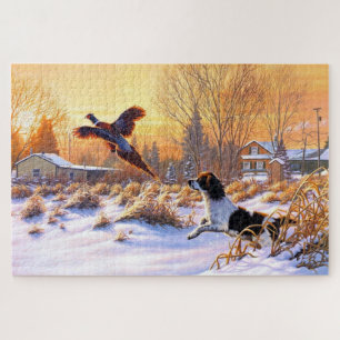 Puzzle Pheasant Animado A Tomar Vuelo