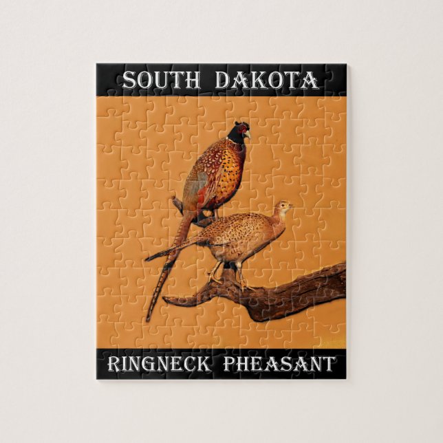 Puzzle Pheasant de cuello anillado (Vertical)