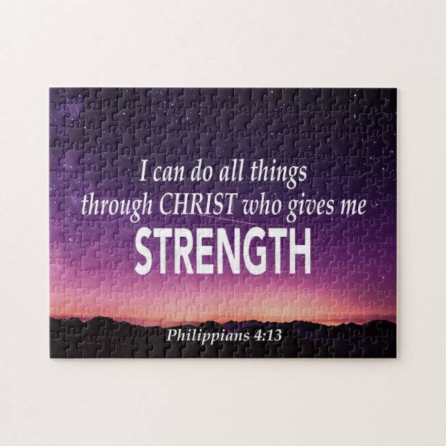 Puzzle PHILIPPIANS 4:13 Puedo Hacer Todas Las Cosas Crist (Horizontal)