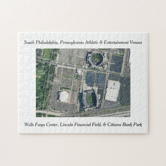 Puzzle Philly Sports & Entertainment Face. Puente de Jigs (Horizontal)