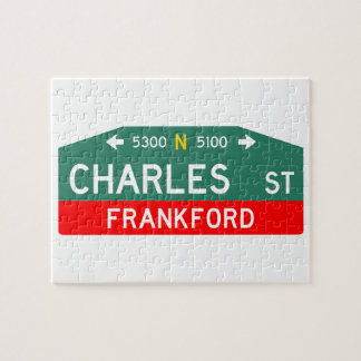 Puzzle Philly Street Sign Puzzle: Made For YOUR Address! 