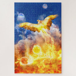 Puzzle Phoenix Bird RISE POR ENCIMA DE SUS PROBLEMAS