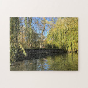 Puzzle Photo Willow Trees River Reflections