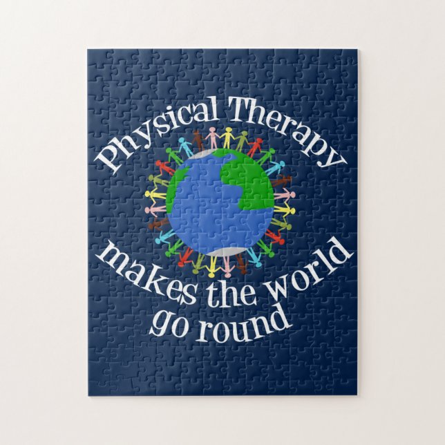 Puzzle Physical Therapy Makes the World Go Round (Vertical)
