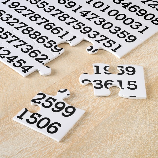 Puzzle Pi - Dígitos Pi 8075 Matemáticos Imposibles (Lado)