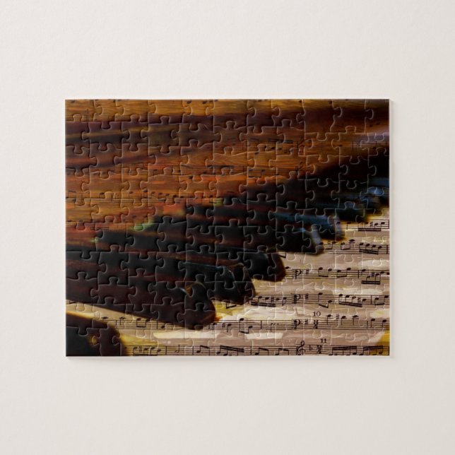 Puzzle piano-317026 PIANO NOTES CINTA ESCRITORA DE MÚSICA (Horizontal)