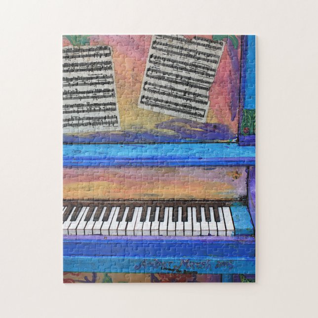 Puzzle Piano colorido (Vertical)