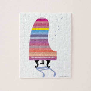 Puzzle Piano de cola colorido