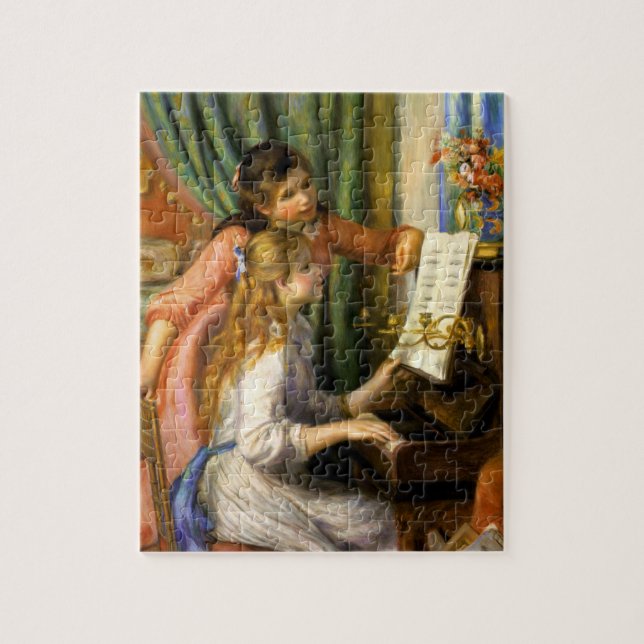 Puzzle Piano del au de Pierre-Auguste Renoir - de Jeunes (Vertical)