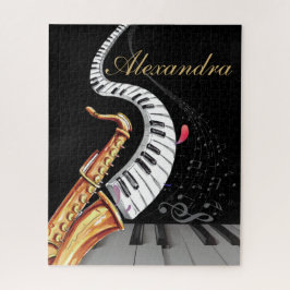 Puzzle Piano personalizado de lujo saxofón