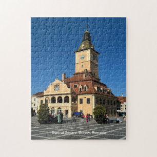 Puzzle Piata Sfatului, Brasov, Rumania, en una