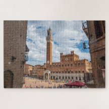 Piazza del Campo en Siena, Toscana, Italia