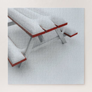 Puzzle picnic de nieve
