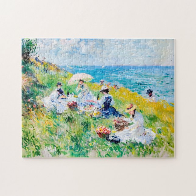 Puzzle Picnic junto al mar - Obra de arte impresionista (Horizontal)