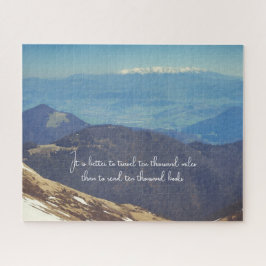 Puzzle Picos de montaña con cubierta de nieve