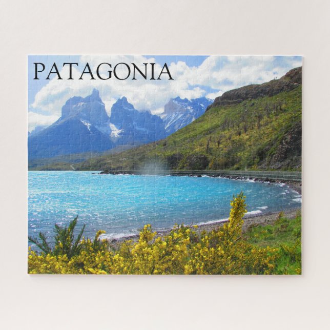 Puzzle picos del lago patagonia (Horizontal)